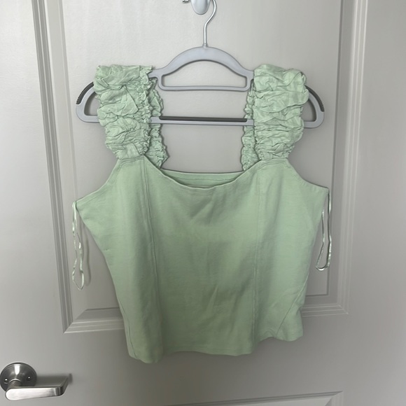 Women’s corset tank with bubble sleeves - Picture 1 of 4